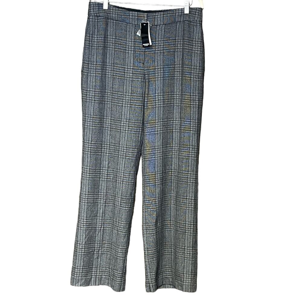 Premise plaid woven pants trouser black white glenplaid office professional 10